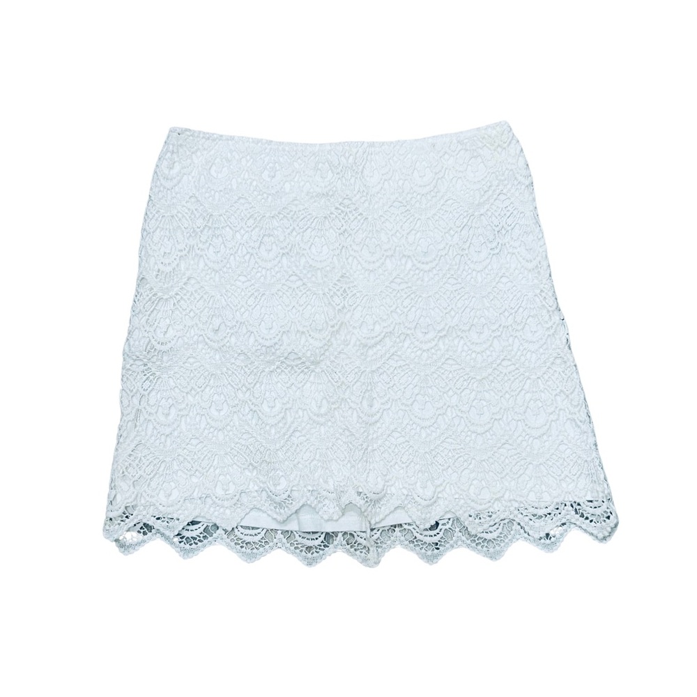Forever 21 White Lace Mini Skirt